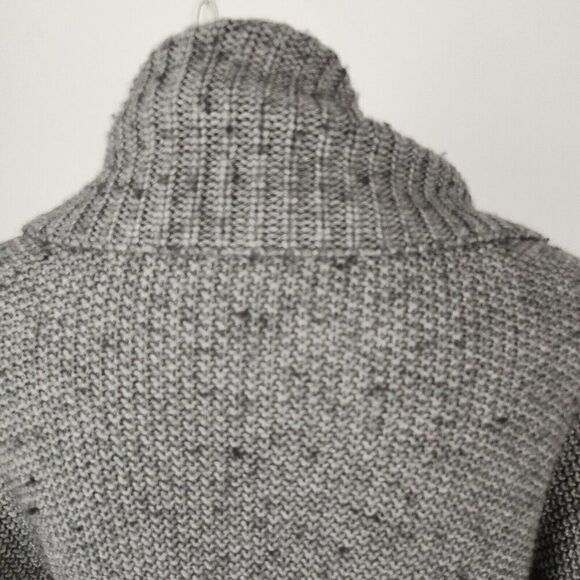 Vertigo Paris Gray Cardigan Open Drape Front Wool Blend Dolman Sleeve Sweater S - Picture 5 of 6